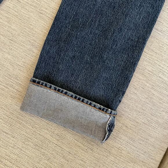 AGOLDE Low Slung Easy Straight Jeans Size 29 Control Wash Cuffed Denim - Picture 9 of 10